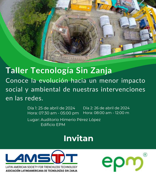 Colombia, Medellín: Taller - Tecnología sin Zanja (Abril 2024)
